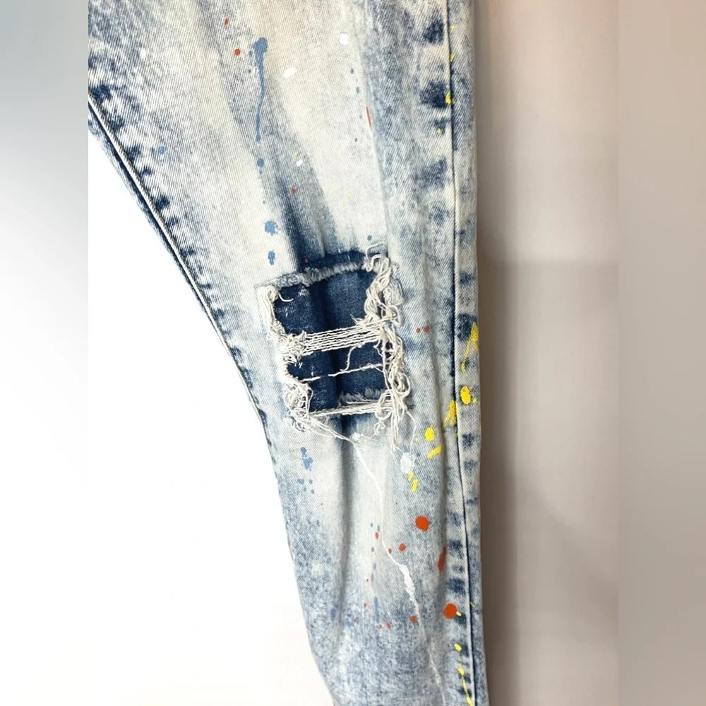 Evolution in Design Paint Splatter Jeans - Picture 3 of 6